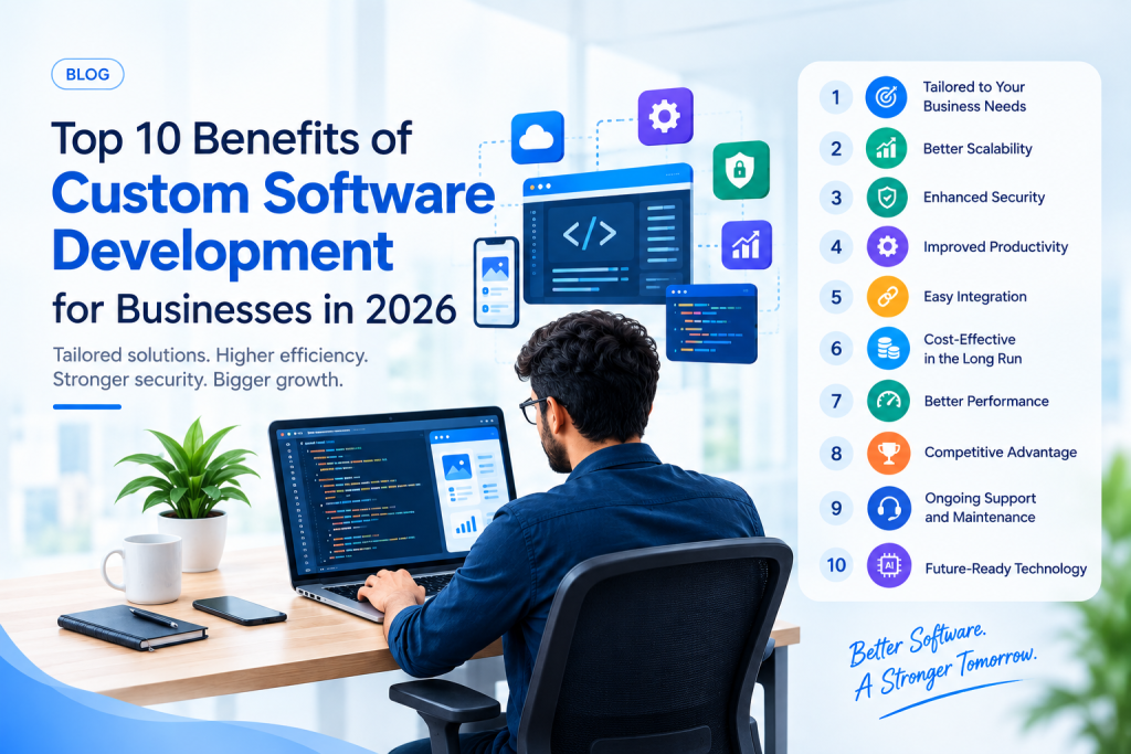 Top 10 Benefits of Custom Software Development for Businesses in 2026
