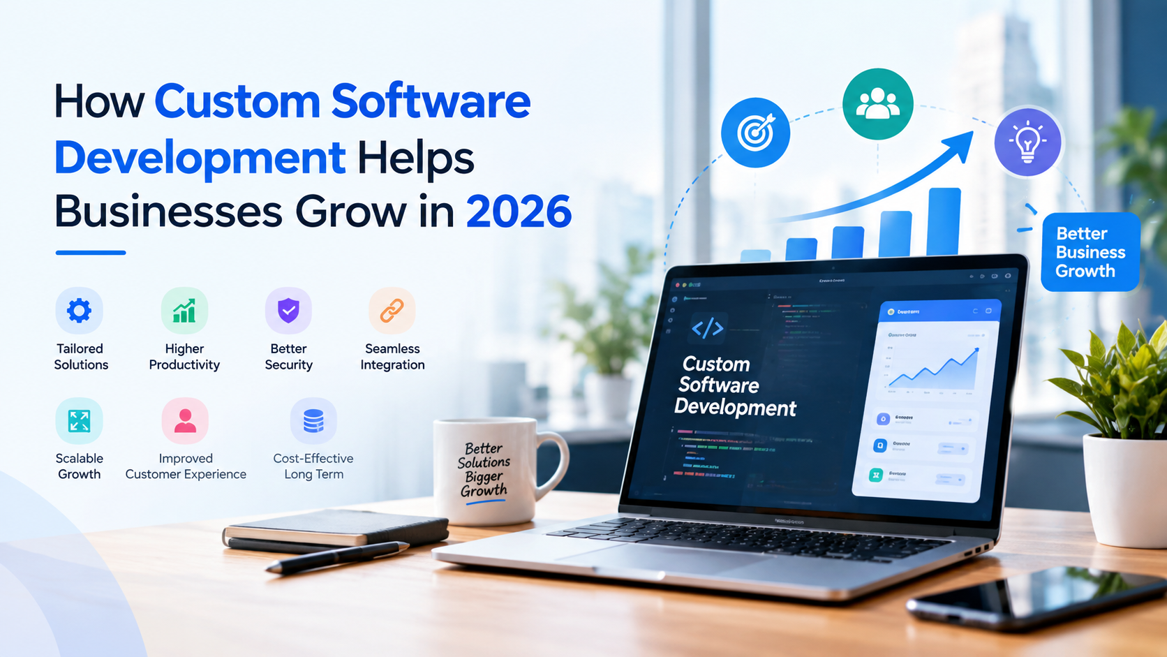 How Custom Software Development Helps Businesses Grow in 2026 – Modern Business Software Solutions