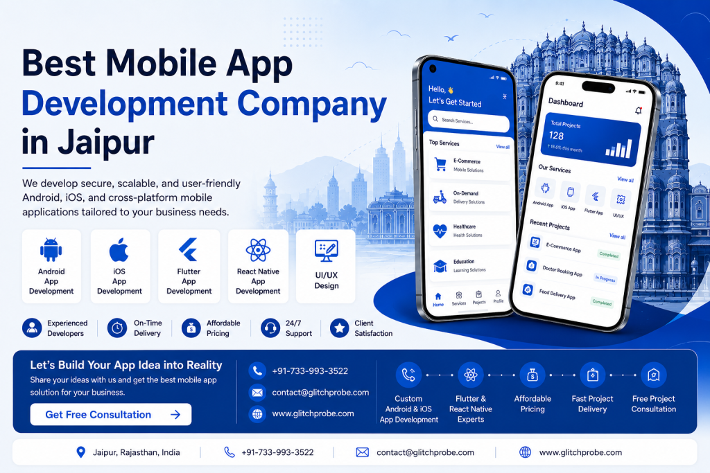 Best Mobile App Development Company in Jaipur – Custom Android & iOS App Development