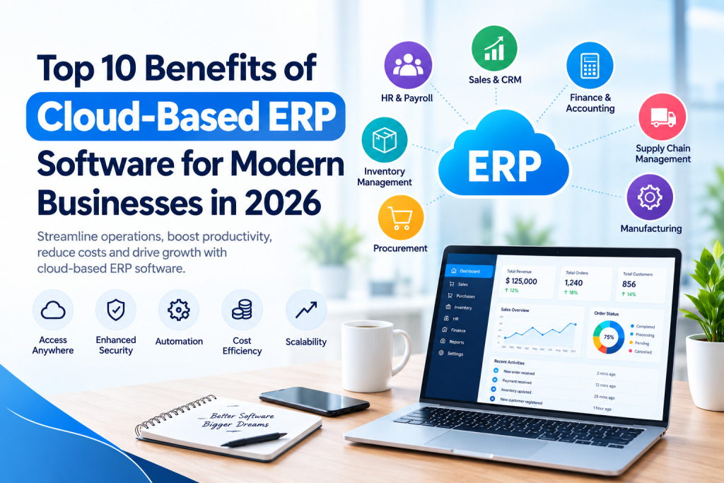 Top 10 Benefits of Cloud-Based ERP Software for Modern Businesses in 2026