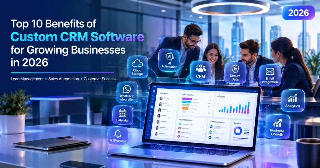 Top 10 Benefits of Custom CRM Software for Growing Businesses in 2026